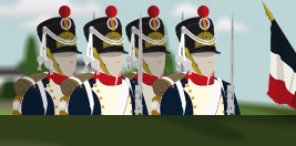 4x Fusiliers, plaques soleil
